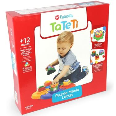 Imagem de Brinquedo de Montar Puzzle Mania Letras Tateti
