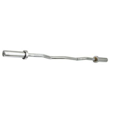 Imagem de Barra W Olímpica Cromada 122cm com Rolamento de Agulha Ahead Sports
