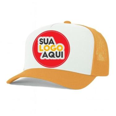 Imagem de Kit 5 Bonés Personalizados DTF Trucker Redinha Tela Aba Curva Cor:Lara