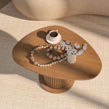 Imagem de Mesa de Centro Orgânica Prime 100% Mdf Cinamomo - Artely Móveis