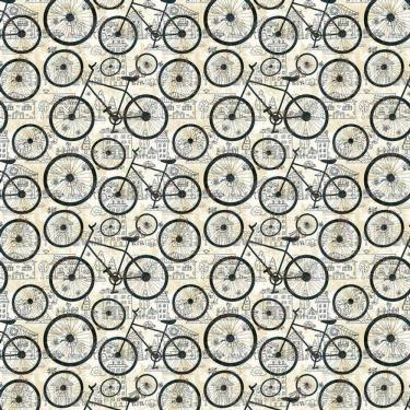 Imagem de Papel Parece Bicicleta Cidade Vilarejo Adesivo Sala Quarto