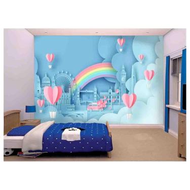 Imagem de Papel De Parede Infantil Nunvens Balões 3D Azs200