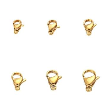 Imagem de Fechos De Lagosta Em Aço Inoxidável Cor Dourada 10 20 Peças Para Acess
