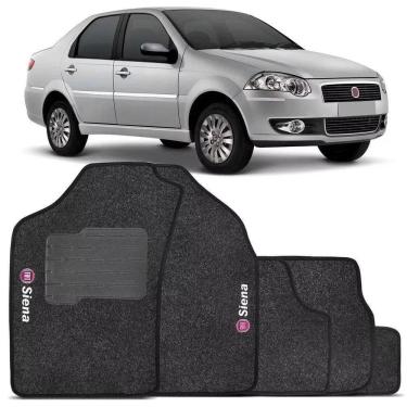 Imagem de Tapete Automotivo Carpete Com A Base Em Pvc Fiat Siena 2015
