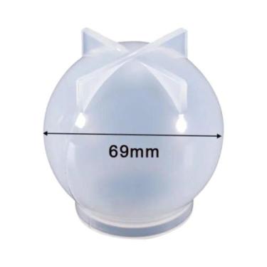 Imagem de Molde De Silicone Para Bola De Cristal 35-80mm, Molde 3D Para Pingente