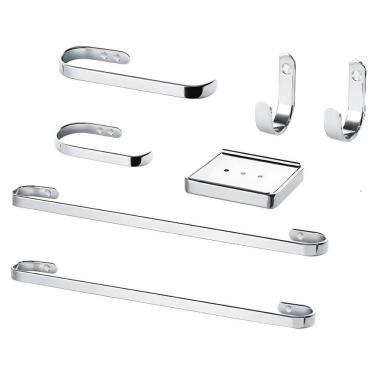 Imagem de Suporte Kit De Acessórios Para Banheiro 7 Peças