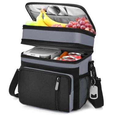 Imagem de Lancheira, refrigerador isolado à prova de vazamentos BAGNN, 16L, cinz