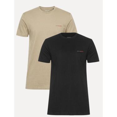 Imagem de Kit 2 Camisetas Aramis Estampa Assinatura Masculinas-Masculino