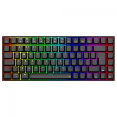 Imagem de Teclado Gamer Mecânico Redragon Phantom RGB, Usb, Switch Brown, Abnt2, 75%, Preto, K629-RGB (pt-brown)