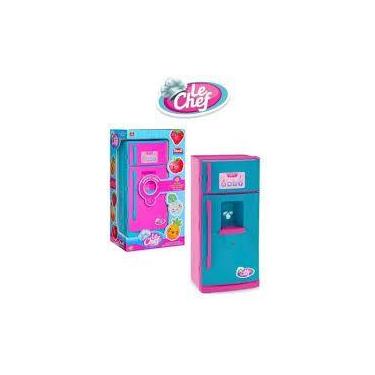 Imagem de Geladeira Infantil Som E Luz - Usual Brinquedos Rosa