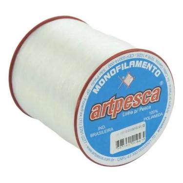 Imagem de Linha Pesca Monofilamento Nylon 0,80mm 176m Branco Artpesca