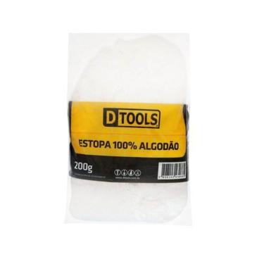 Imagem de Estopa para Limpeza e Polimento Estopa 100% Algodão 200G Ideal para Remoção de Resíduos em Uso Geral Dtools