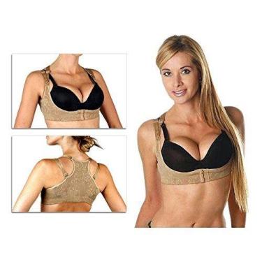Imagem de Corretor Postural Feminino Ortopédico Sustentação De Busto E Alinhador