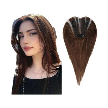 Imagem de Apliques De Cabelo Humano Loiro Ombré Castanho Claro De 12 Polegadas C