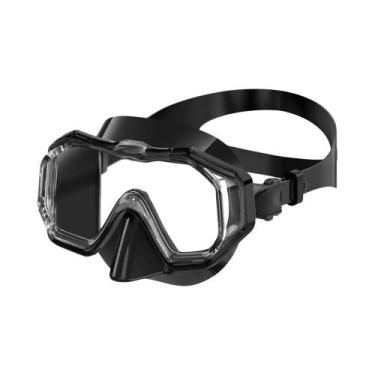 Imagem de Máscara De Snorkel Ajustável Para Crianças Com 3 Janelas, Visão Ampla 