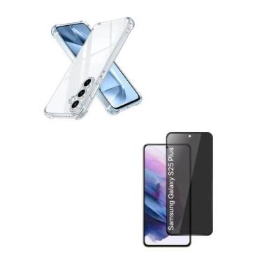 Imagem de Película Fosca Privacidade + Capa Anti Impactos Para Samsung Galaxy S2