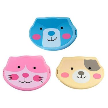 Imagem de Kit 3 marmiteira infantil divisoria alimentos com talher Criança louça