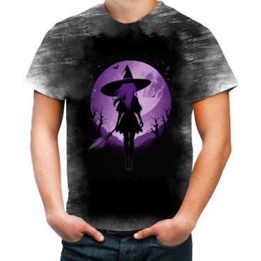 Imagem de Camiseta Desgaste Bruxa Halloween Púrpura Festa 12 - Kasubeck Store®, 