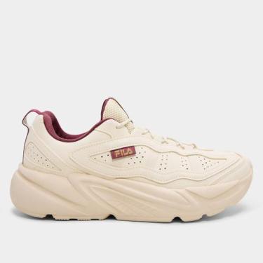 Imagem de Tênis Fila Street Fit 3 Feminino, Bege, Vinho, 34