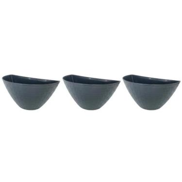 Imagem de Vaso De Parede Rattan M Kit Com 3 Flores Plantas Suculentas - Ateliê C