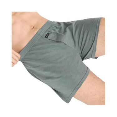 Imagem de Cuecas Boxer Masculinas De Algodão Respirável Com Cintura Alta, Ajuste