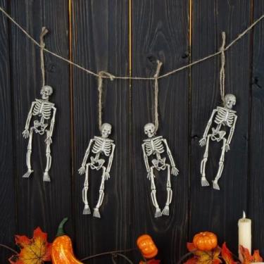 Imagem de Varal Esqueleto Halloween 60cm - Decoração para Festa - Genérico