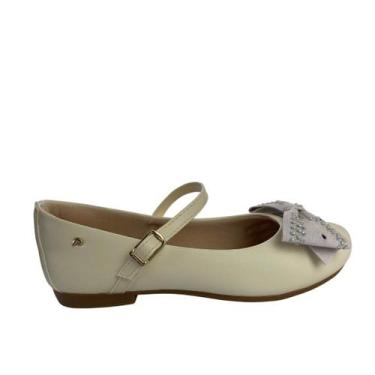 Imagem de Sapatilha Infantil Menina Pampili 10.484 Off White, Off white, 30