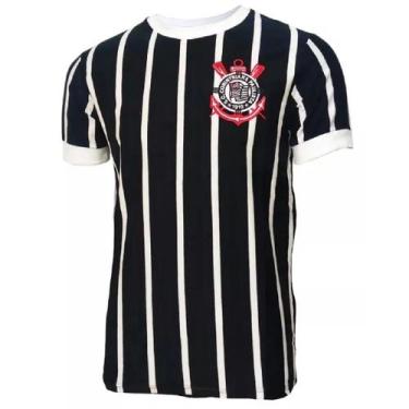 Imagem de Camiseta Corinthians Listrada Democracia - Masculino - Coimbra, P, Pre