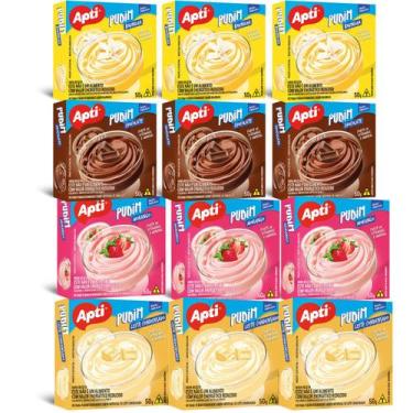 Imagem de Kit 12 Pudim Sobremesas Cremosas Mistura - Apti