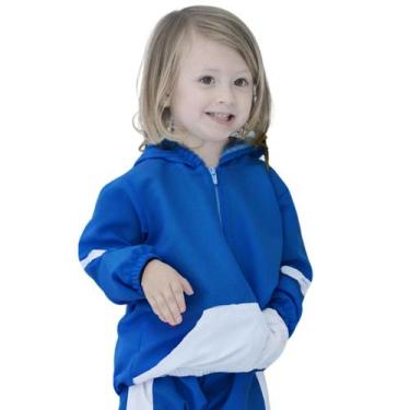 Imagem de Jaqueta Corta Vento Infantil Camuflada Impermeável Azul - anjo da mamã
