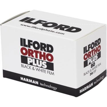 Imagem de Filme fotográfico 35mm Ilford ORTHO Plus ISO 80 Preto e Branco 36 poses