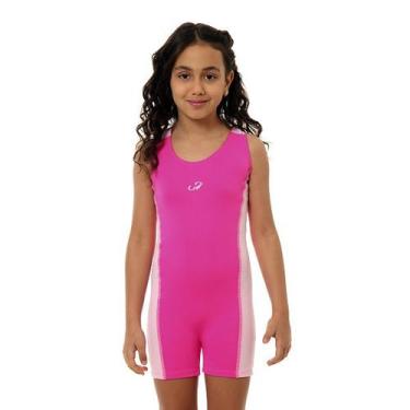 Imagem de Macaquinho Helanca Feminino Infantil Hammerhead Nataçao, Pink, Rosa, 1