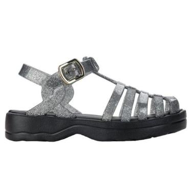 Imagem de Sandália Plataforma Infantil Barbie Trendy, Preto, 28
