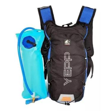 Imagem de Mochila Hidratação Esportiva Bike Corrida Bolsa D'água - Yepp, Azul