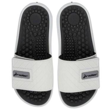Imagem de Chinelo Rider Infinity Fuse II Slide - Masculino, Branco, Preto, 40