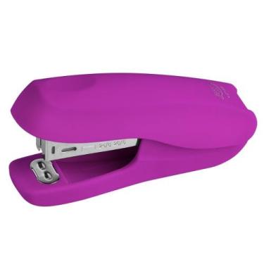 Imagem de Grampeador Emborrachado Colorido Neon Base 10,7cm Grampos 26/6 - 24/6 