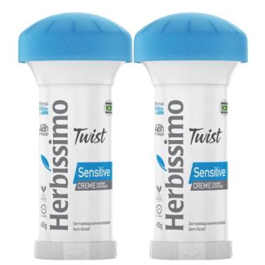 Imagem de Kit 2 Desodorante Herbíssimo Twist Sensitive 45g - Dana