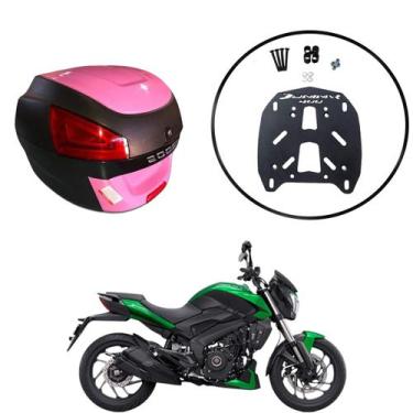 Imagem de Baú Moto Universal Awa 29 L  Suporte Sup Bajaj Dominar 400, Rosa