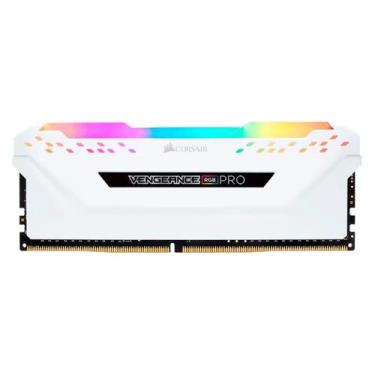 Imagem de Memória RAM Corsair Vengeance RGB Pro 32GB DDR4 3200MHz - Branco CMW32