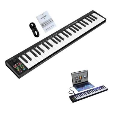Imagem de Teclado Midi 49 Teclas Com Daw Integrado 8 Drum Pads E Knobs - Vedo