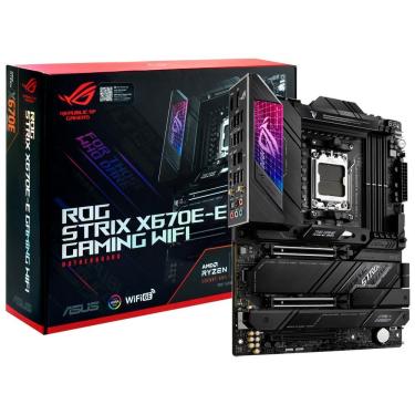 Imagem de Placa Mãe Rog Strix X670E-E Gaming Wi-Fi Socket AM5 DDR5 para Alta Performance Asus