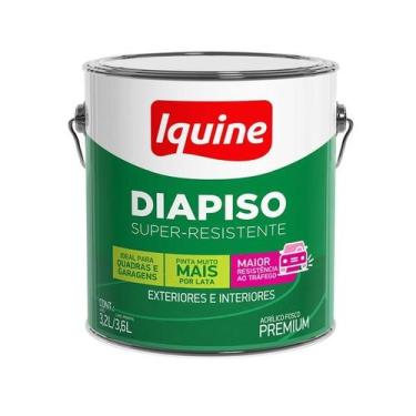 Imagem de Tinta Acrílica Para Piso 3,6 Litros Preto IQUINE