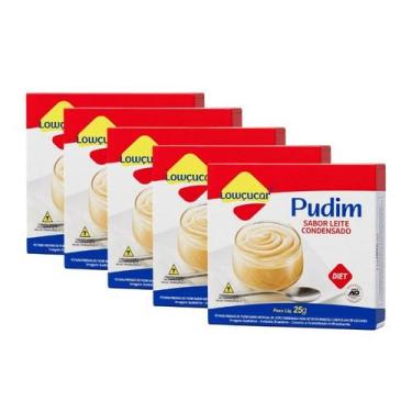 Imagem de Pudim Leite Condensado Zero Açúcar Lowçúcar - 5 unidades de 25g