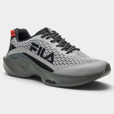 Imagem de Tênis Fila Progress Lite 2 Masculino - Cinza e Preto - 45, 45