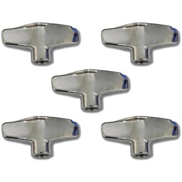 Imagem de Kit 5 Borboleta Fêmea 8mm Estante Cromada HBB4 Hard Beat