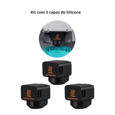 Imagem de Kit 3 Meias De Silicone Para Bambu Lab A1 E A1 Mini Hotend 24v - Genér