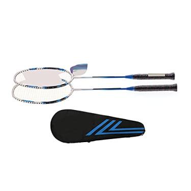 Imagem de Conjunto de raquetes de badminton, conjunto de raquetes de badminton leves para jogos de badminton ao ar livre