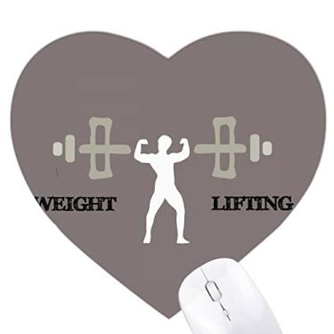 Imagem de Mouse pad de borracha com barra pesada de levantamento de peso da China Gym Tapete de jogo escritório