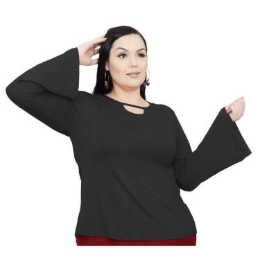 Imagem de Blusa Manga Longa Flare Com Costas Aberta