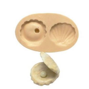 Imagem de Molde De Silicone Concha Com Perola